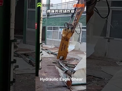 Tesouras de corte de folhas de metal de sucata hidráulica para escavadeiras