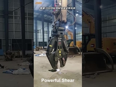 Excavadora hidráulica Máquina de corte de tesoura de sucata de ferro de metal Tesoura de barras de aço inoxidável