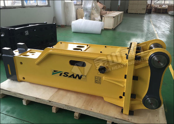 tipo hidráulico do silêncio do disjuntor da rocha do formão de 140mm para a máquina escavadora de  PC220