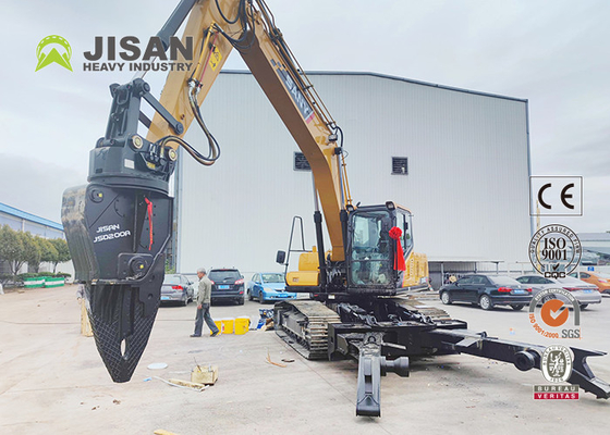 Excavadora Jisan Demolição Tesouras de aço de ferro duro Tesouras de sucata Fortaleza Para venda Automóveis Máquina de desmontagem