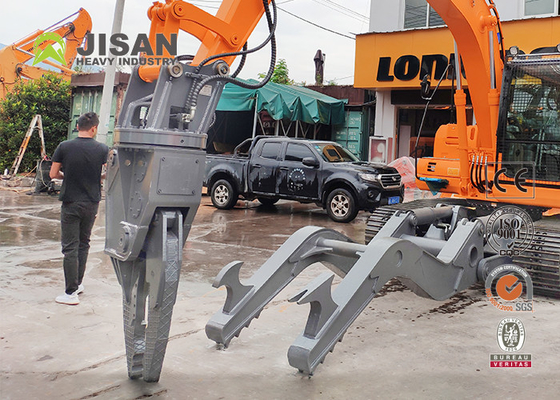 Pc310lc-5 Hydraulic Steel Shear Excavator Demolição Shear Excavator For Sale Rotating Scrap Shears Carrinho de carro E