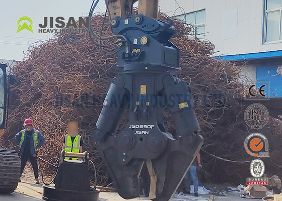 JSD280F Tesouras de metal de escavadeira Ajuste simples da cabeça para máxima eficiência na reciclagem de material de concreto