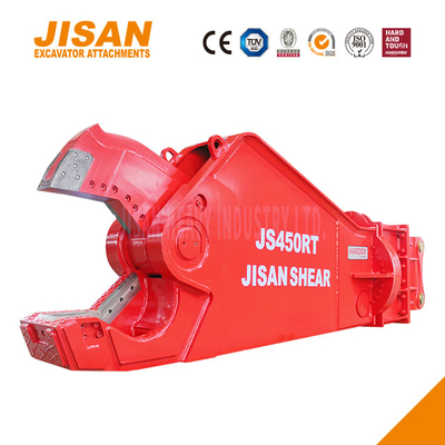 17- Alcançar a máxima produtividade com Teyun Tycs450rt Excavator Metal Shears para corte e recuperação de material de sucata
