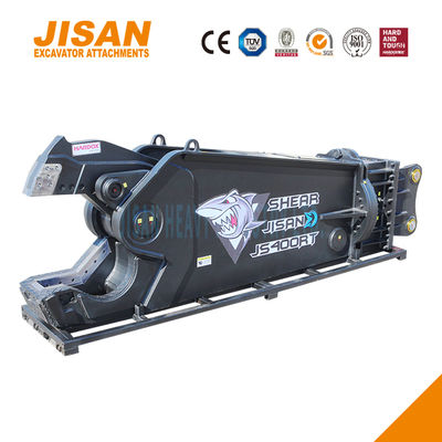 Tesouras de metal de escavadeira 360 graus Rotação 800T Força de corte Velocidade válvula resistente ao desgaste aço Eficiência máxima