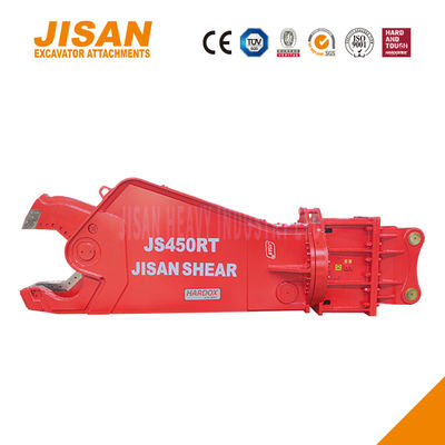 Tesouras de metal de escavadeira poderosas com força de corte de até 1500T e tamanho do cilindro aumentado para trabalho pesado