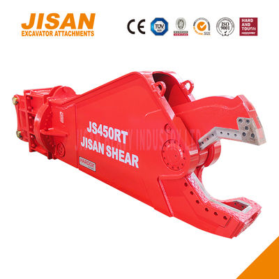 Tesouras de metal de escavadeira poderosas com força de corte de até 1500T e tamanho do cilindro aumentado para trabalho pesado