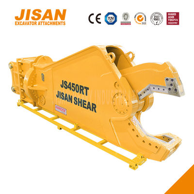 Tesouras de metal de escavadeira poderosas com força de corte de até 1500T e tamanho do cilindro aumentado para trabalho pesado