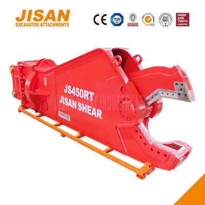 Tesouras de metal de escavadeira poderosas com força de corte de até 1500T e tamanho do cilindro aumentado para trabalho pesado