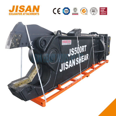 Tesouras de metal de escavadeira poderosas com força de corte de até 1500T e tamanho do cilindro aumentado para trabalho pesado
