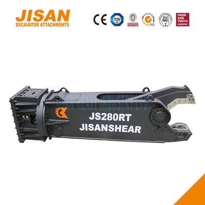 Tesouras de metal para escavadeira com rotação de 360 graus e tamanho de cilindro aumentado para máxima eficiência
