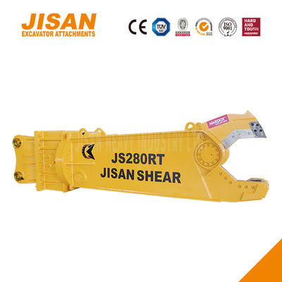 Tesouras de metal para escavadeira com rotação de 360 graus e tamanho de cilindro aumentado para máxima eficiência