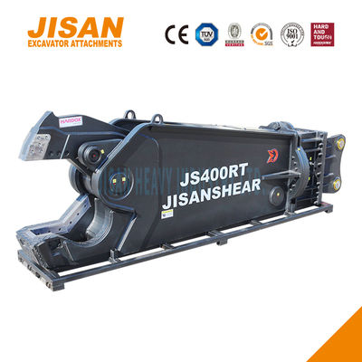 Tesouras de metal para escavadeira com rotação de 360 graus e tamanho de cilindro aumentado para máxima eficiência