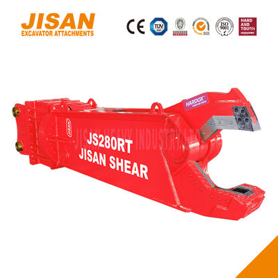 Tesouras de metal para escavadeira com rotação de 360 graus e tamanho de cilindro aumentado para máxima eficiência