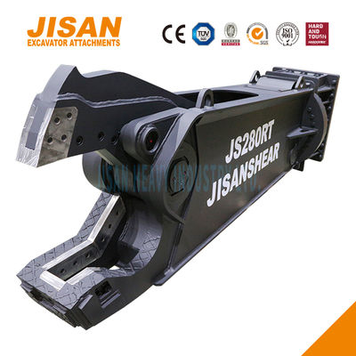 Tesouras de metal para escavadeira com rotação de 360 graus e tamanho de cilindro aumentado para máxima eficiência