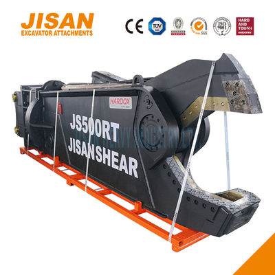 Tesouras de metal para escavadeira JS800RT com rotação de 360 graus e suporte de faca de alta resistência para locais de demolição industrial