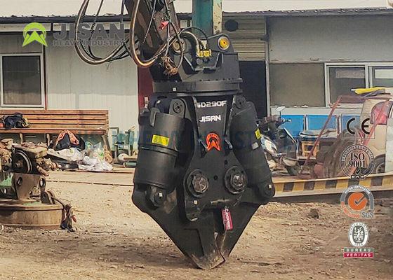 360 Deg Rotation Excavator Metal Shears High Strength Steel Replaceable Blade Abrasion-Resistant