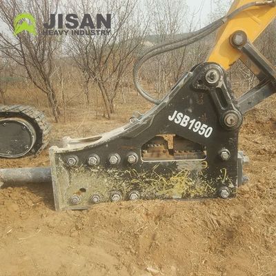 Quebra de rocha hidráulica com 160-180 kg/cm2 Pressão de funcionamento 150-190 l/min Fluxo de óleo e taxa de impacto de 350-500 bpm para escavadeiras