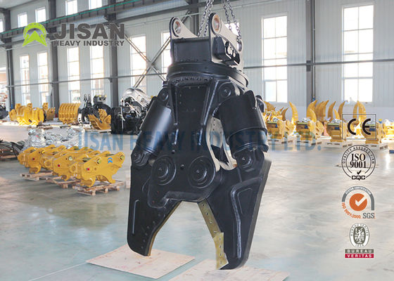 Tesouras de metal para escavadeira JISAN com motor de rotação hidráulica de 360 graus, potência forte e longa durabilidade