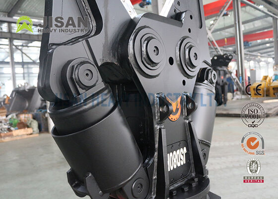 Tesouras de metal de escavadeira com rotação hidráulica de 360 graus e lâmina substituível para operações de demolição e reciclagem