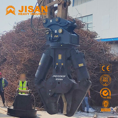 Tesouras de metal de escavadeira versáteis com abertura de mandíbula larga e cilindro de potência forte para reciclagem e demolição de concreto