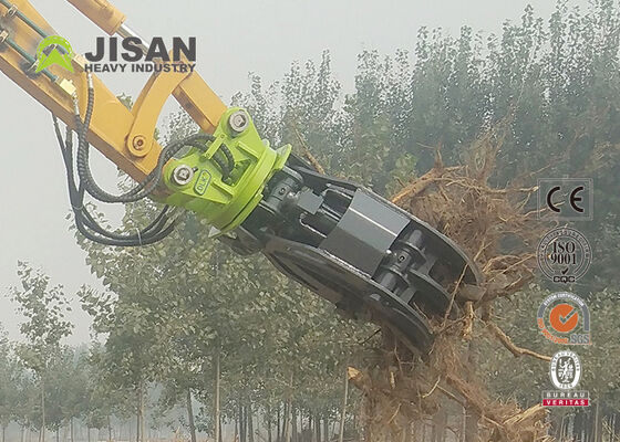 Pinça hidráulica de toras com ligação dupla Abertura de mandíbula de 1500 mm para escavadeira de 20 toneladas 320