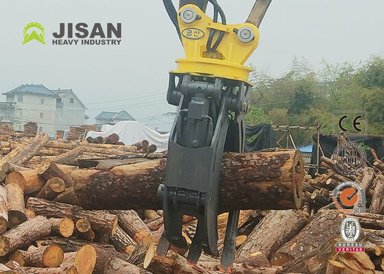 Pinça hidráulica de toras com ligação dupla Abertura de mandíbula de 1500 mm para escavadeira de 20 toneladas 320