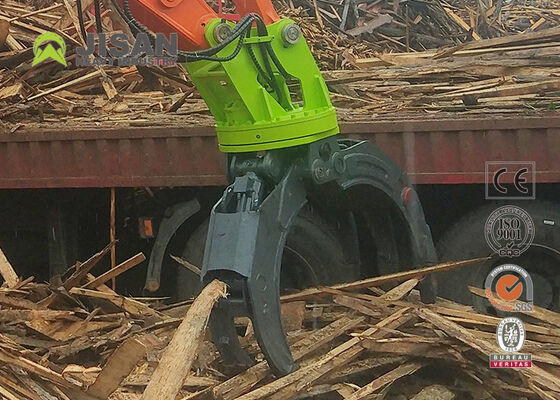 Pinça hidráulica de toras com ligação dupla Abertura de mandíbula de 1500 mm para escavadeira de 20 toneladas 320