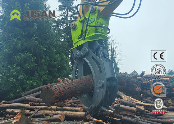 Pinça hidráulica de toras com ligação dupla Abertura de mandíbula de 1500 mm para escavadeira de 20 toneladas 320