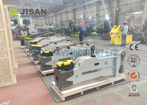 Tipo superior disjuntor concreto hidráulico do silêncio da caixa para  Mini Excavator Jackhammer PC120 PC150