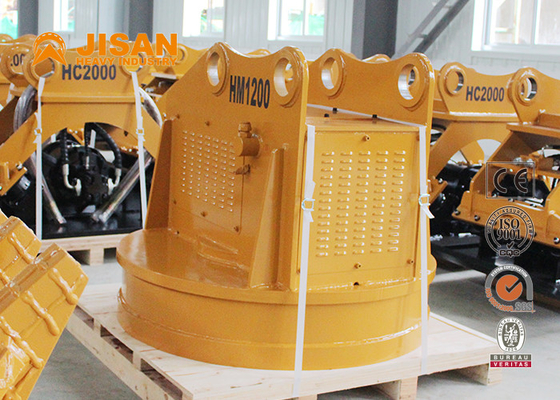 1600kg 3600lb 1,2m 47in Eletroímã de levantamento hidráulico redondo para sucata de metal de guindaste