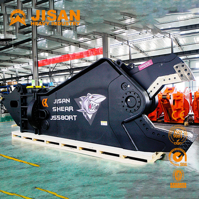 A máquina escavadora de gerencio Shear Fortress For que desmonta carros desfaz-se do único cilindro hidráulico